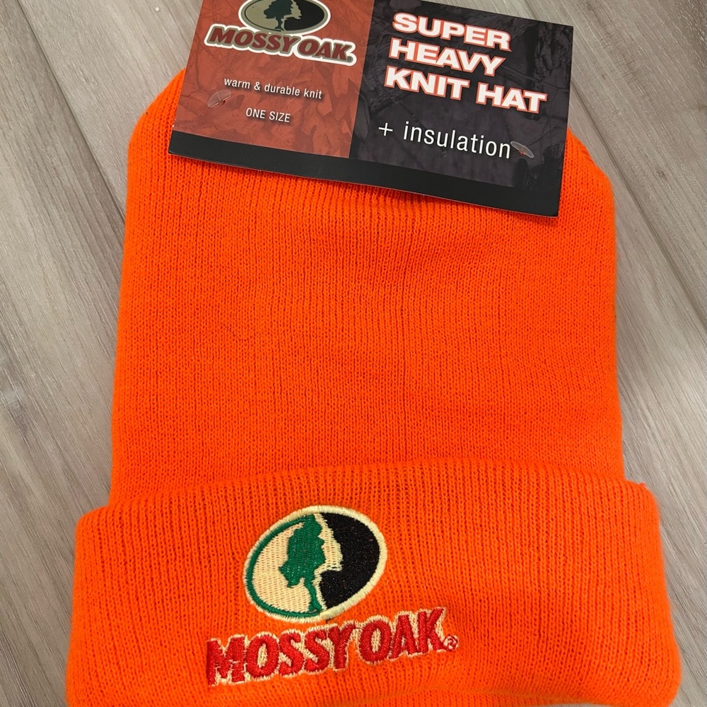 Mossy Oak Vibrant Orange Insulated Beanie
